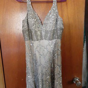 Scala Silver Evening Dress